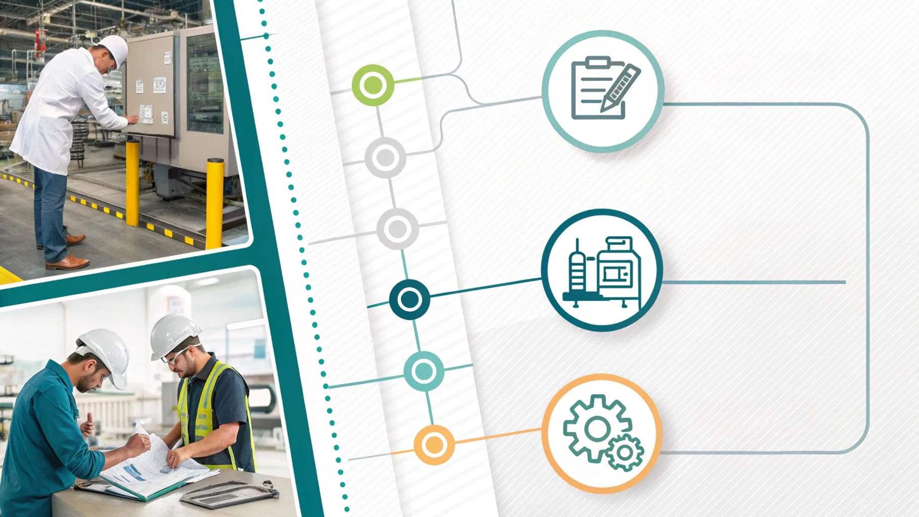 Industrial inspection and quality control workflow.