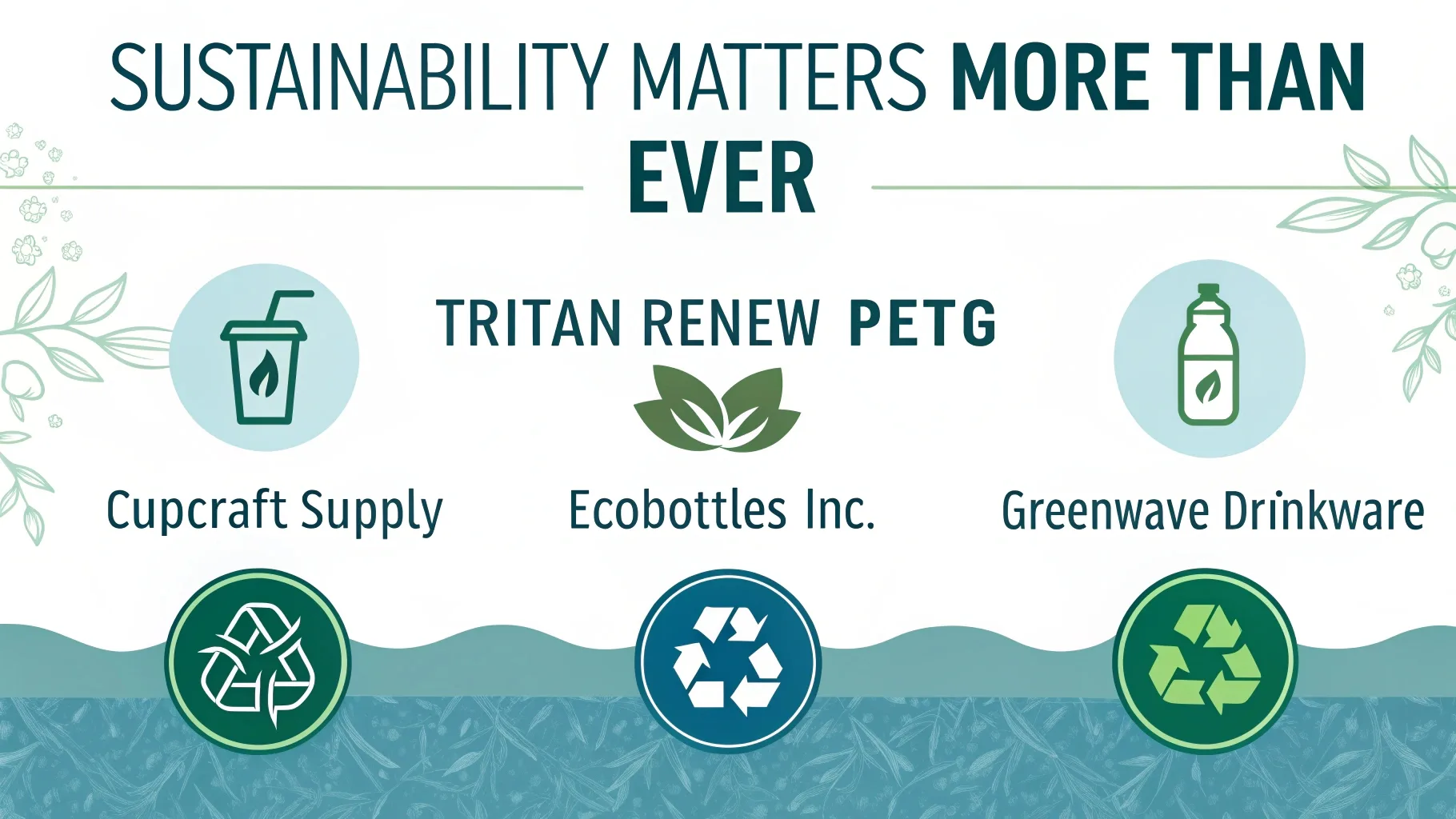 Infographic promoting eco-friendly materials.